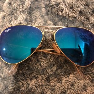 Ray-Ban Sunglasses Blue Aviators